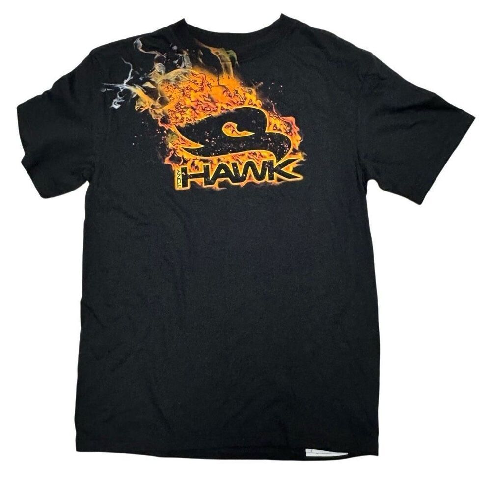Tony Hawk T-Shirt  Youth L ( 14-16 )  Black with Hawk Graphic